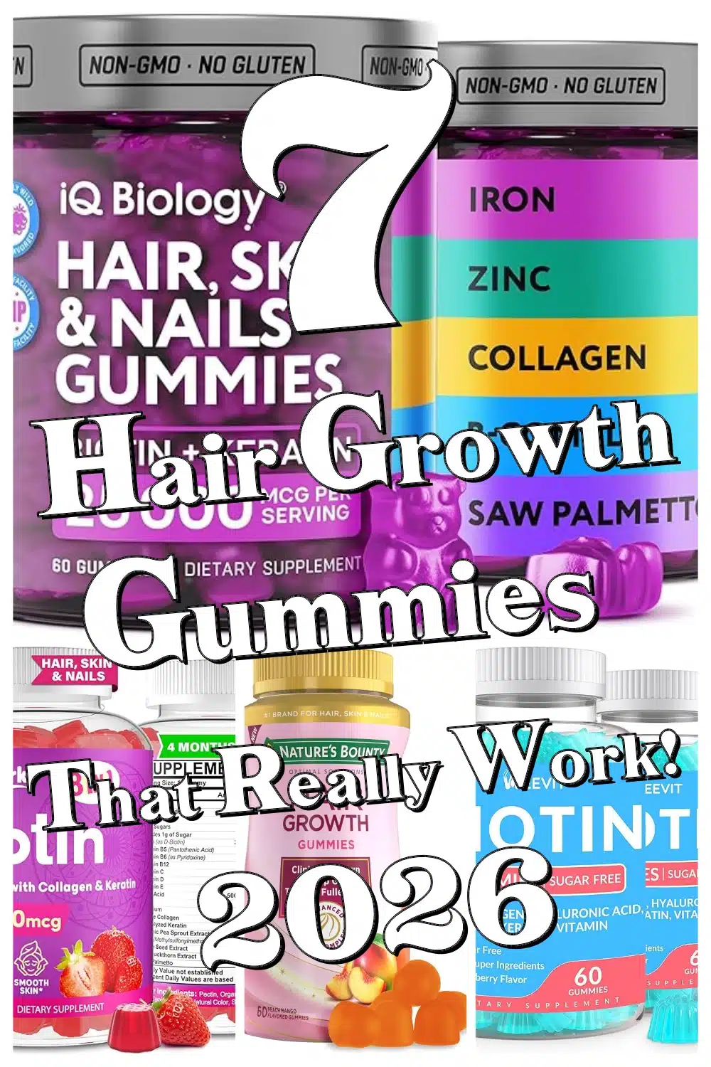 Transform Dry Scalp & Brittle Nails with These 7 Hair Growth Gummies That Really Work!