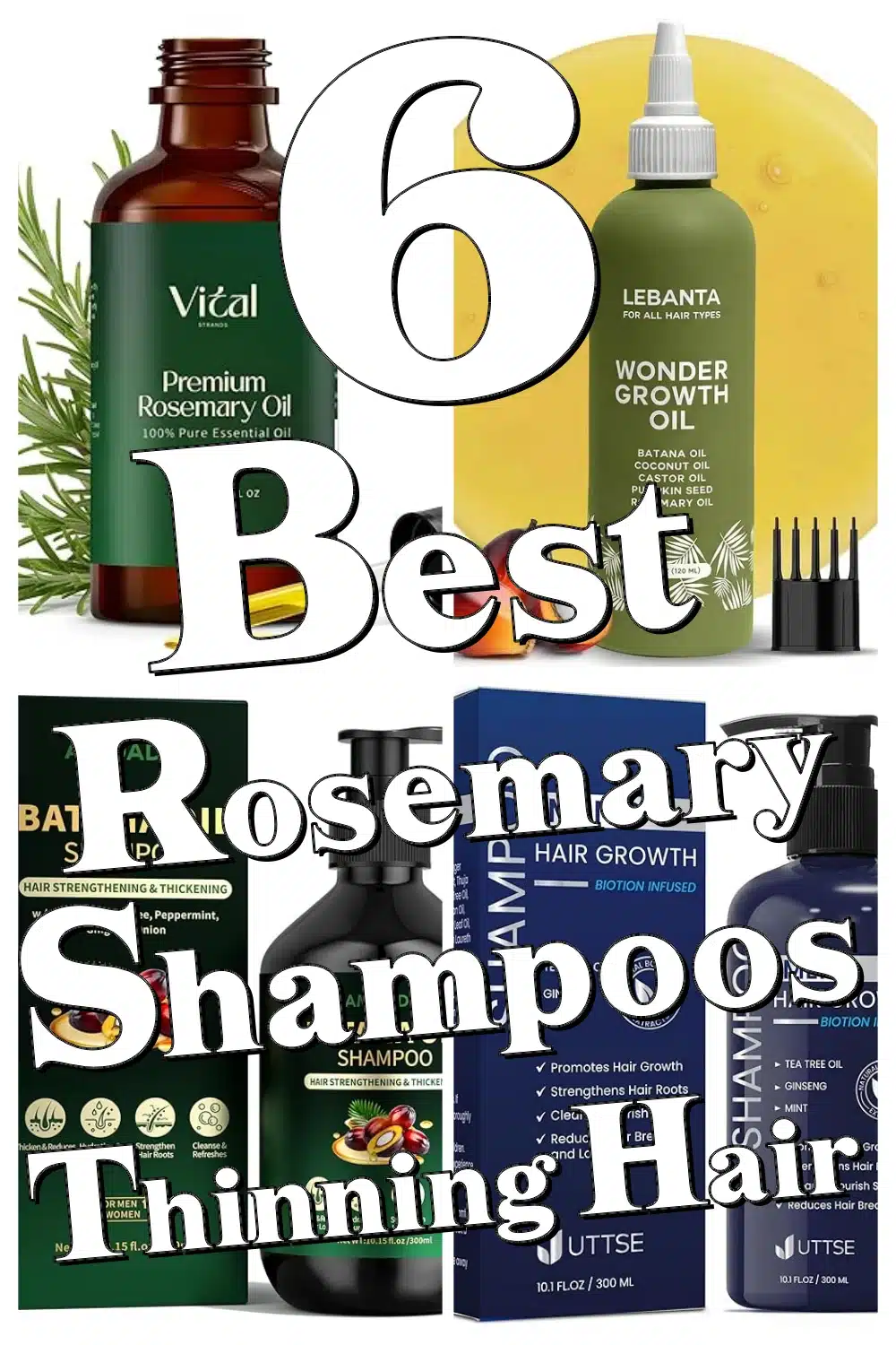 6 Rosemary-Powered Shampoos That Boost Hair Growth for Men & Women
