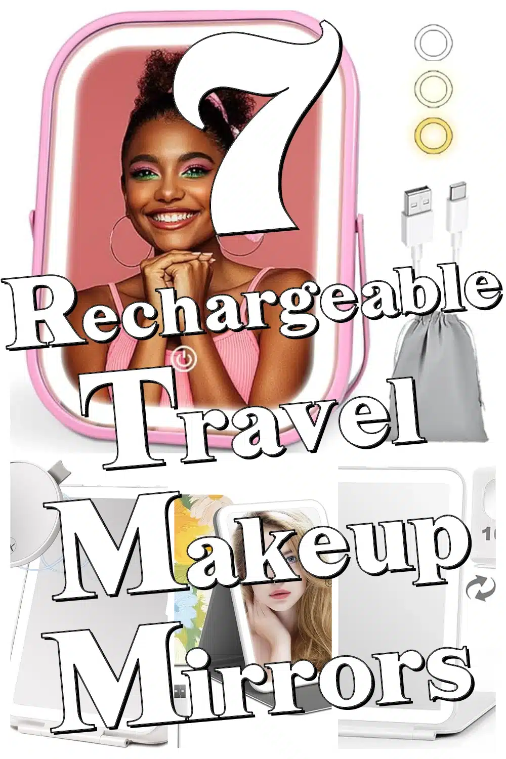 7 Rechargeable Travel Makeup Mirrors That Simplify Your Beauty Routine Anywhere