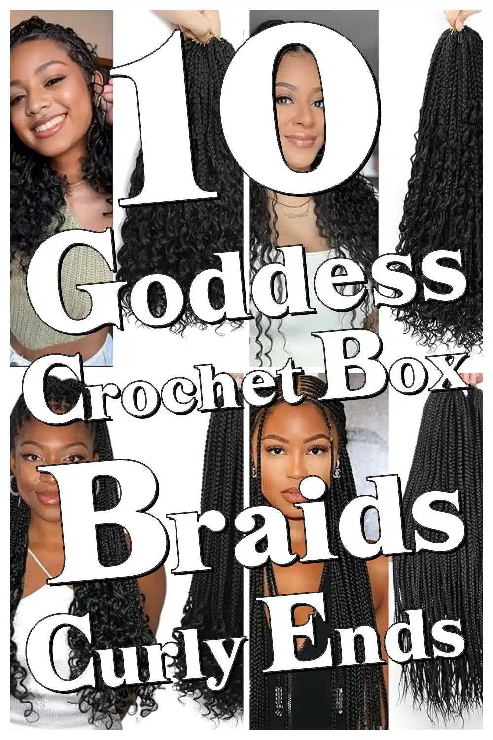 Achieve the Ultimate Boho Goddess Look with These 10 Curly End Crochet Box Braids!