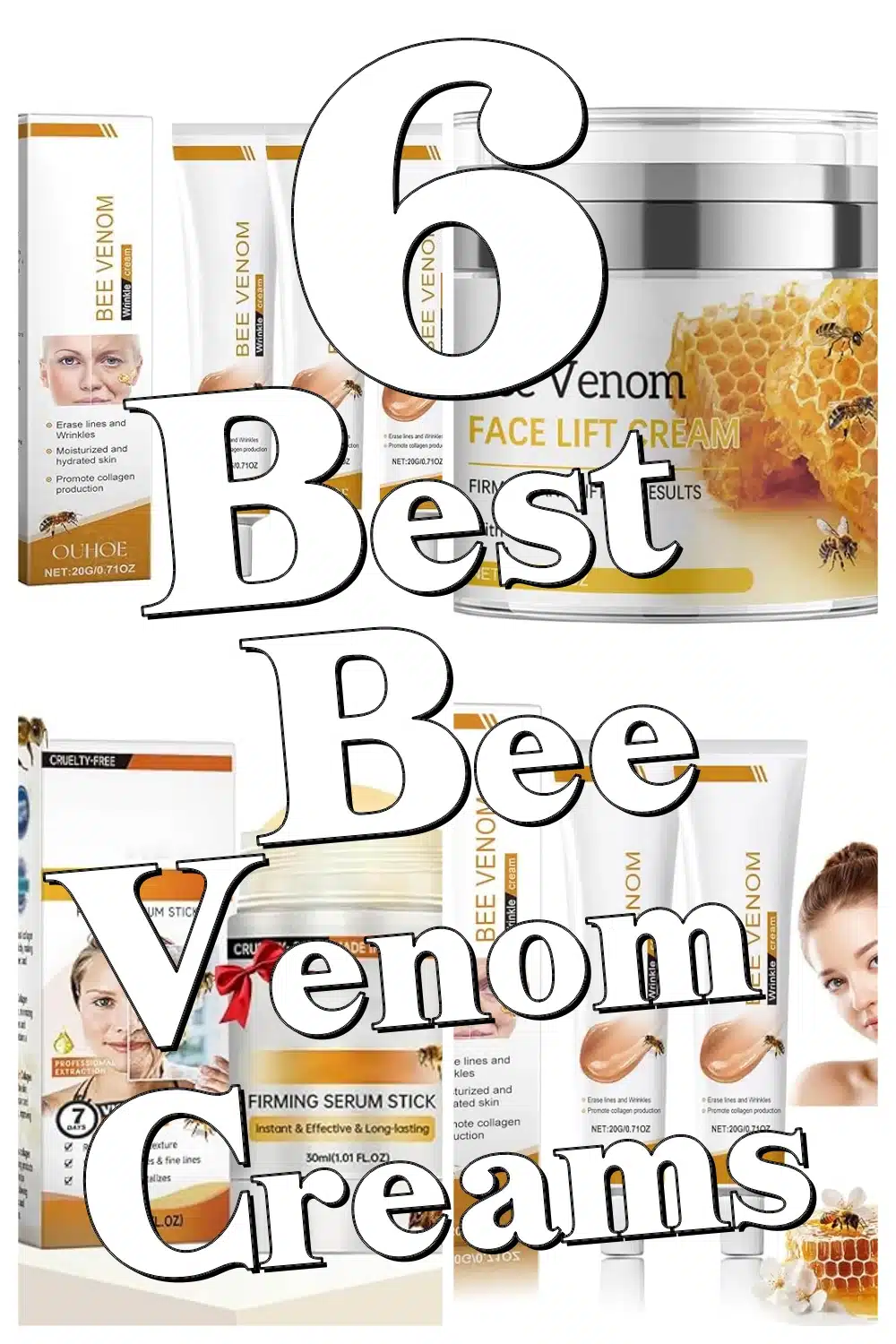 Discover 6 Bee Venom Creams That Firm Skin & Banish Wrinkles Naturally!