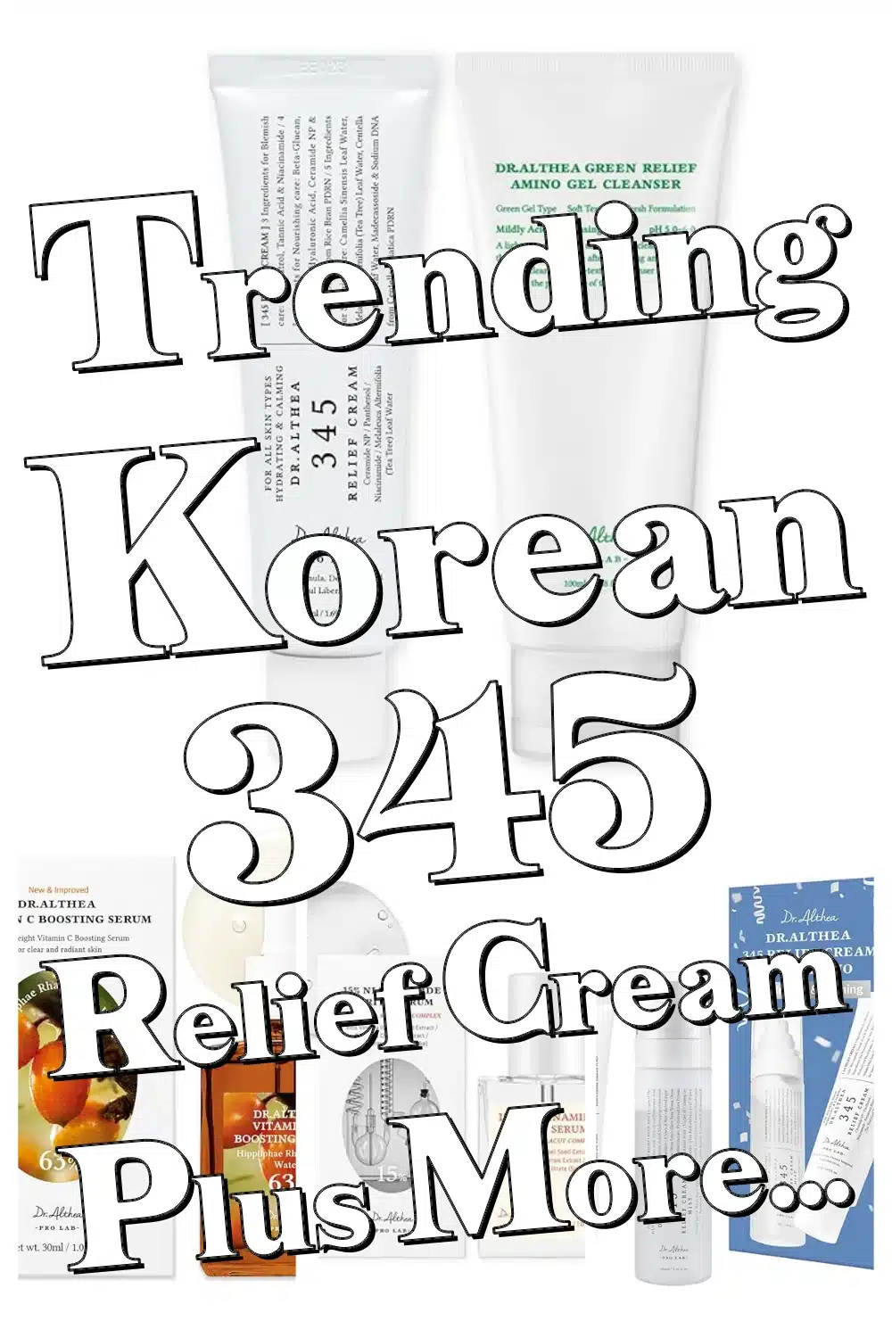 Discover 6 Vegan Korean Serums & 345 Relief Cream for Hydrated, Calm Skin