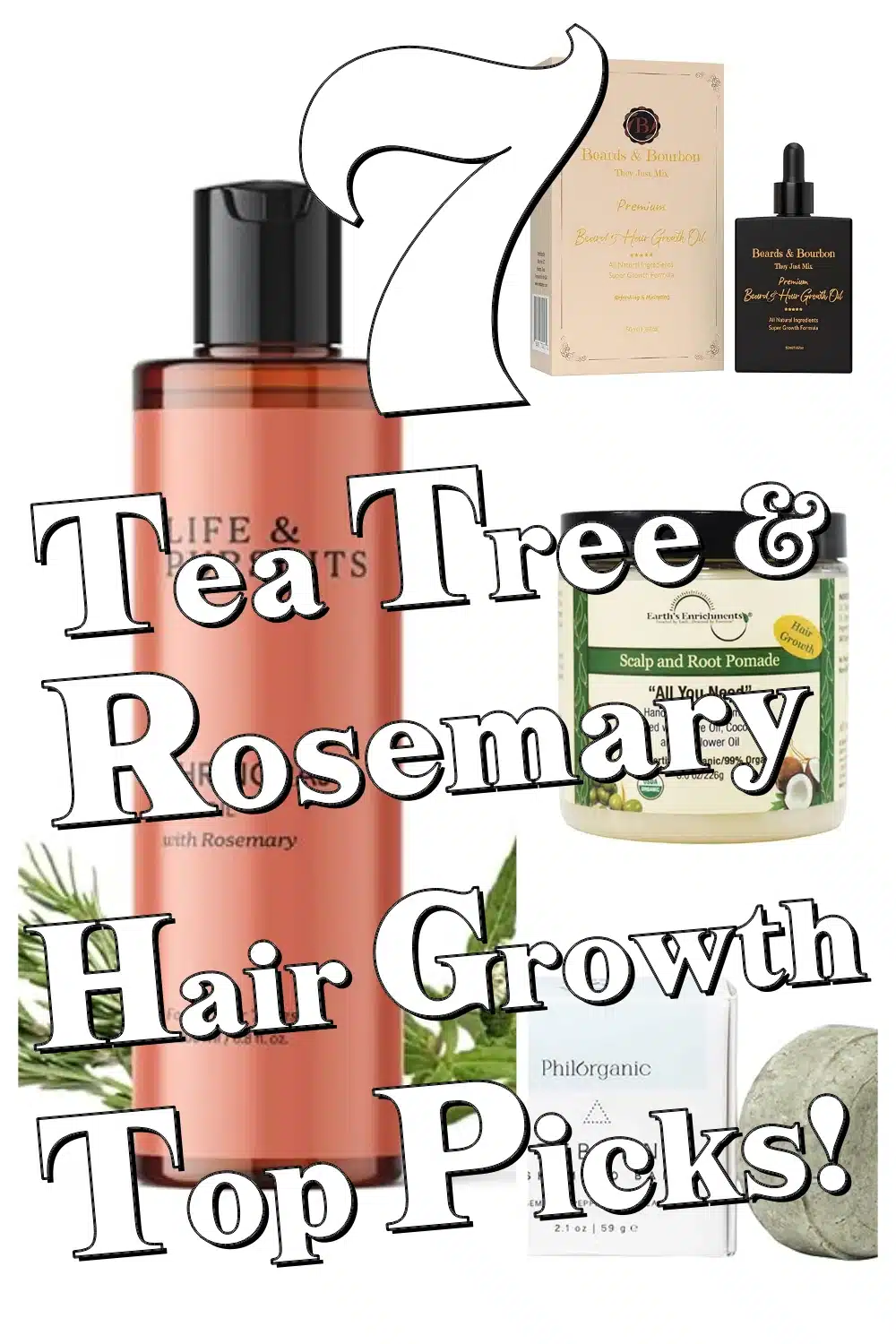 Discover 7 Powerful Tea Tree & Rosemary Hair Growth Oils for Healthy, Thick Hair!