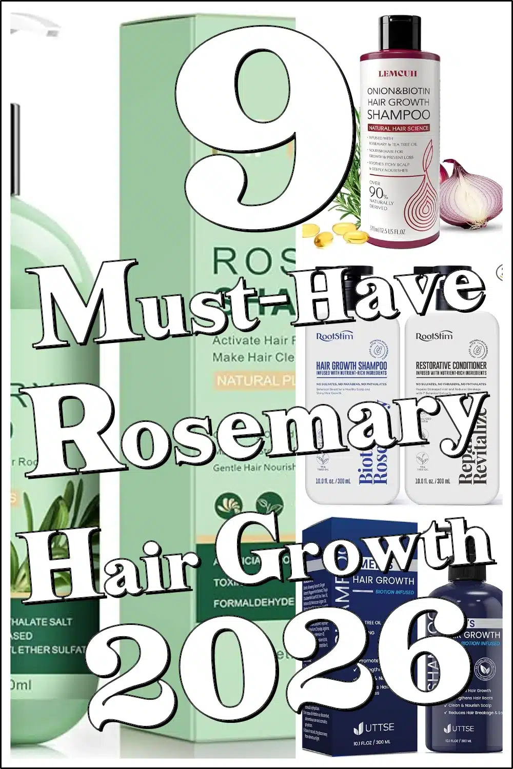 Discover 9 Best Rosemary Hair Growth Shampoos for Fuller, Thicker Hair!