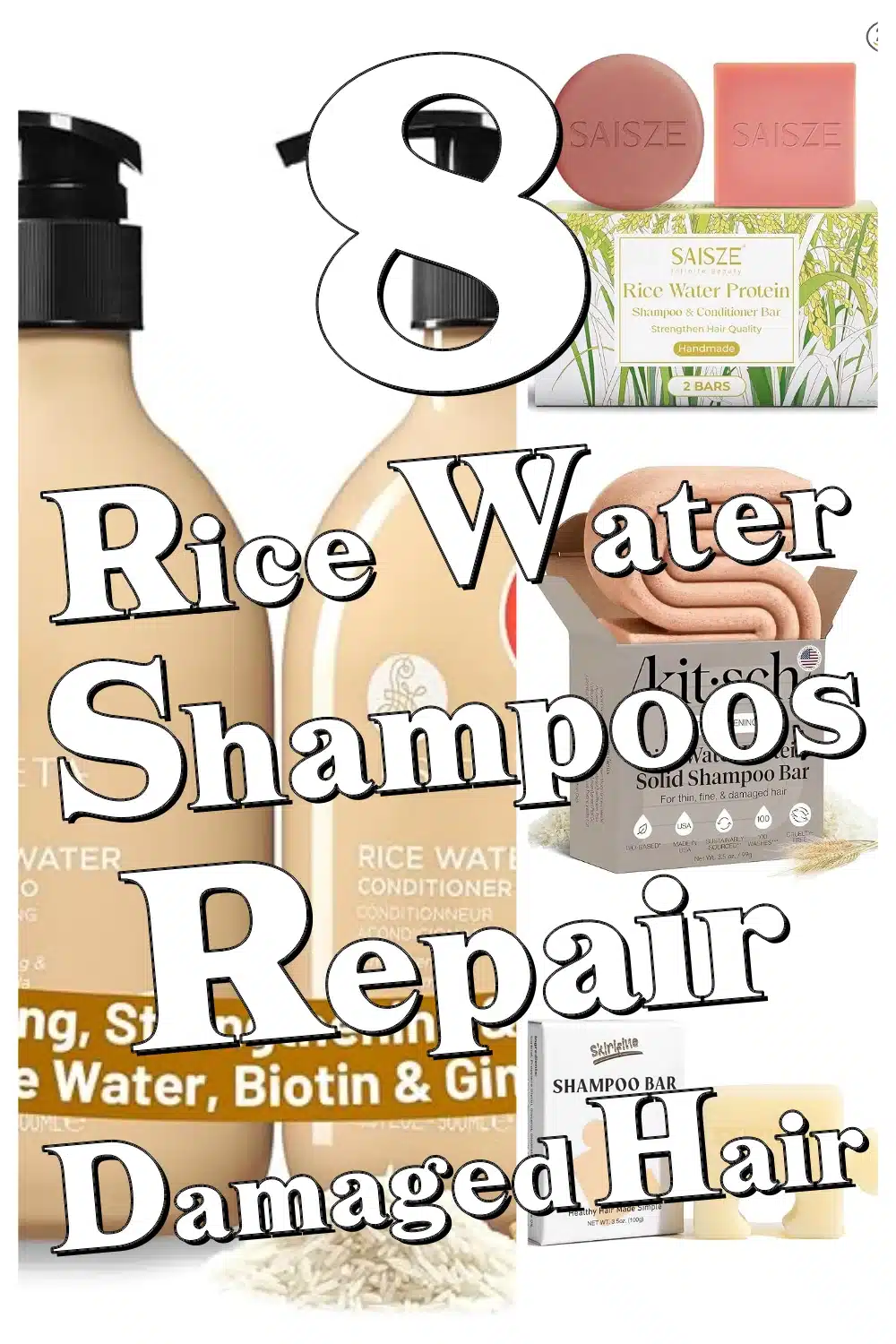 Discover the Top 8 Rice Water Shampoo & Conditioner Sets to Repair and Shine Your Hair!