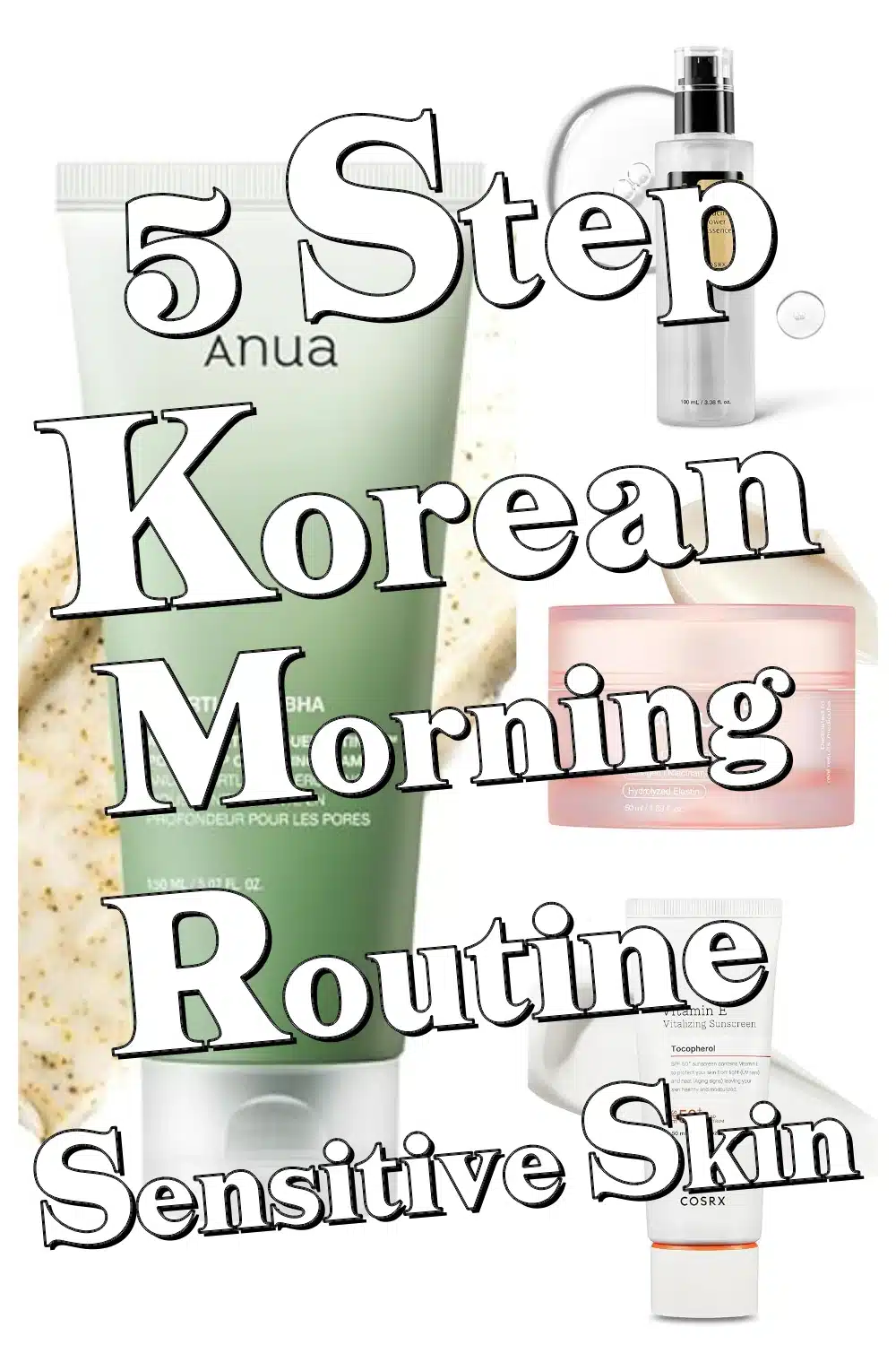 Gentle 5-Step Korean Skincare Morning Routine Perfect for Sensitive Skin