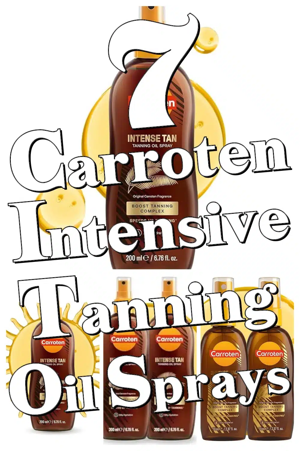 Glow All Summer: 7 Carroten Intensive Tanning Oil Sprays for a Gorgeous Water-Resistant Tan