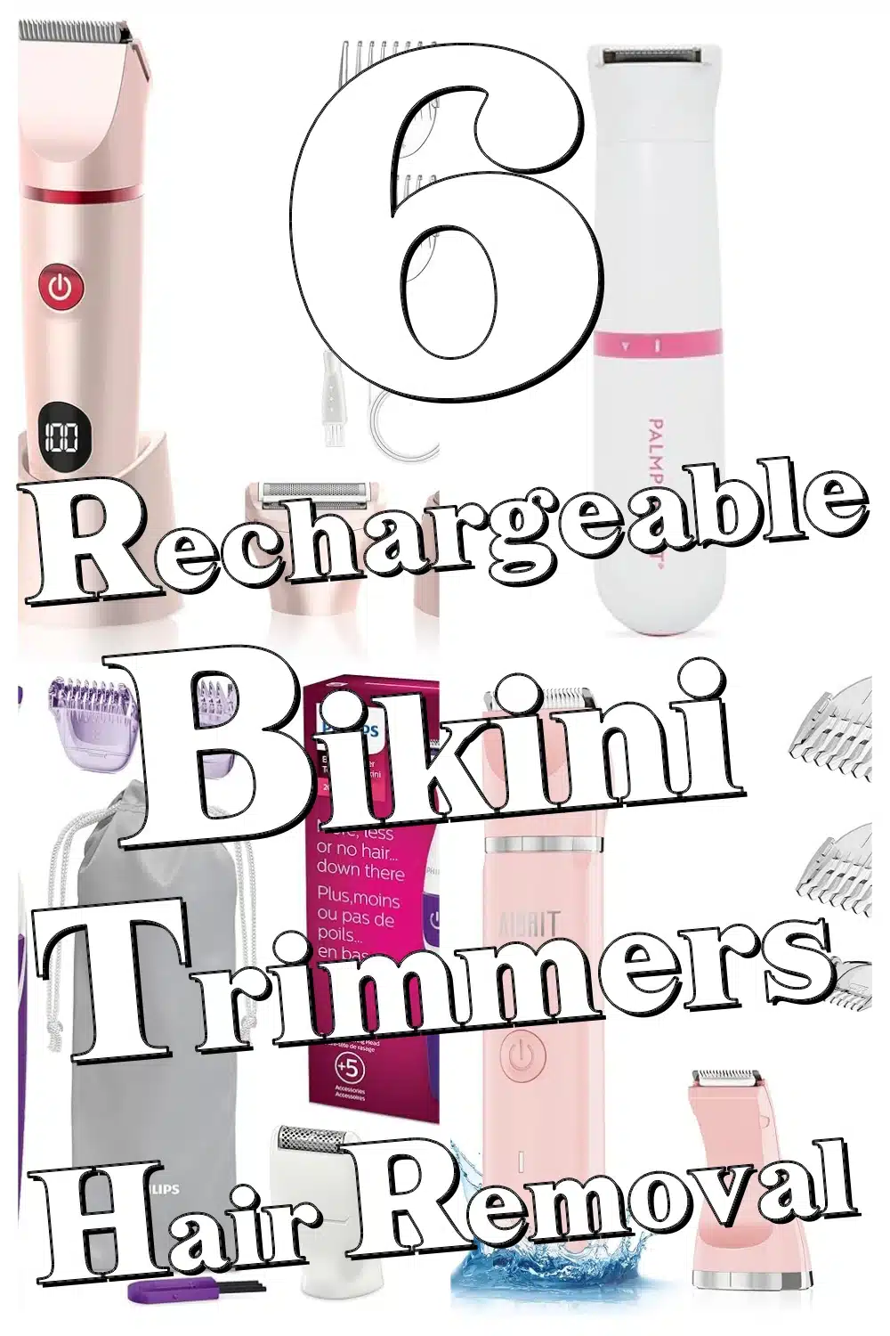 Painless & Powerful Rechargeable Bikini Trimmers for Sensitive Skin
