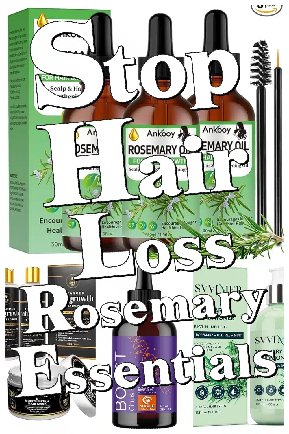 Stop Hair Loss Fast with This Rosemary Hair Routine – Top Shampoos, Conditioners & Serums!
