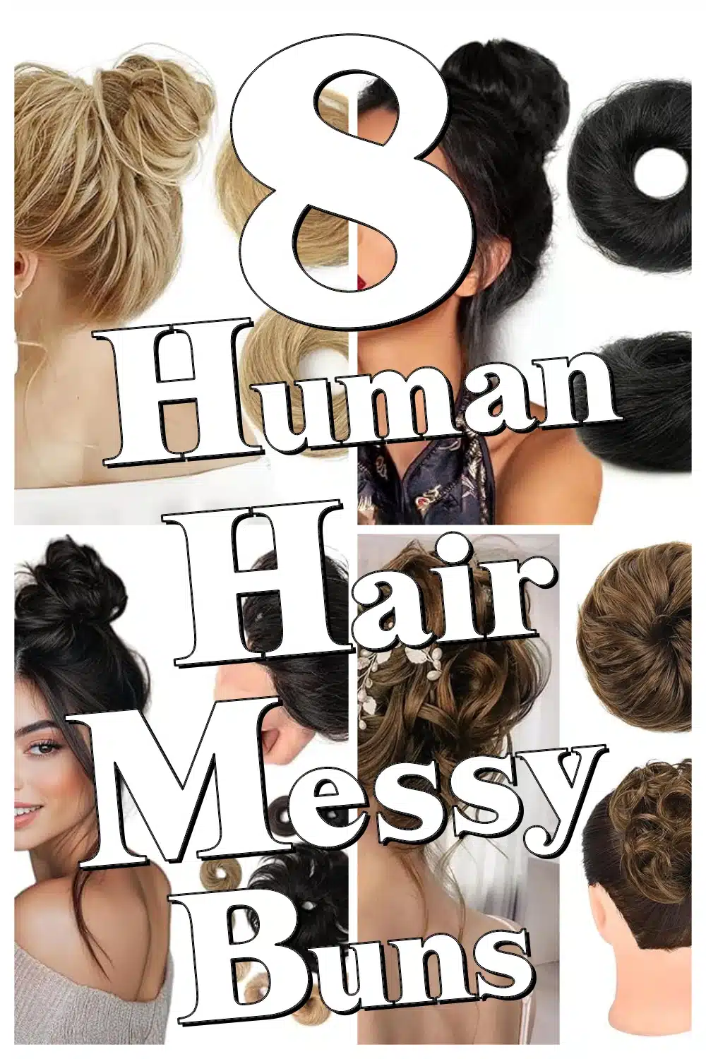 Struggling with Flat Hair? These 8 Real Human Hair Messy Buns Add Volume Instantly!