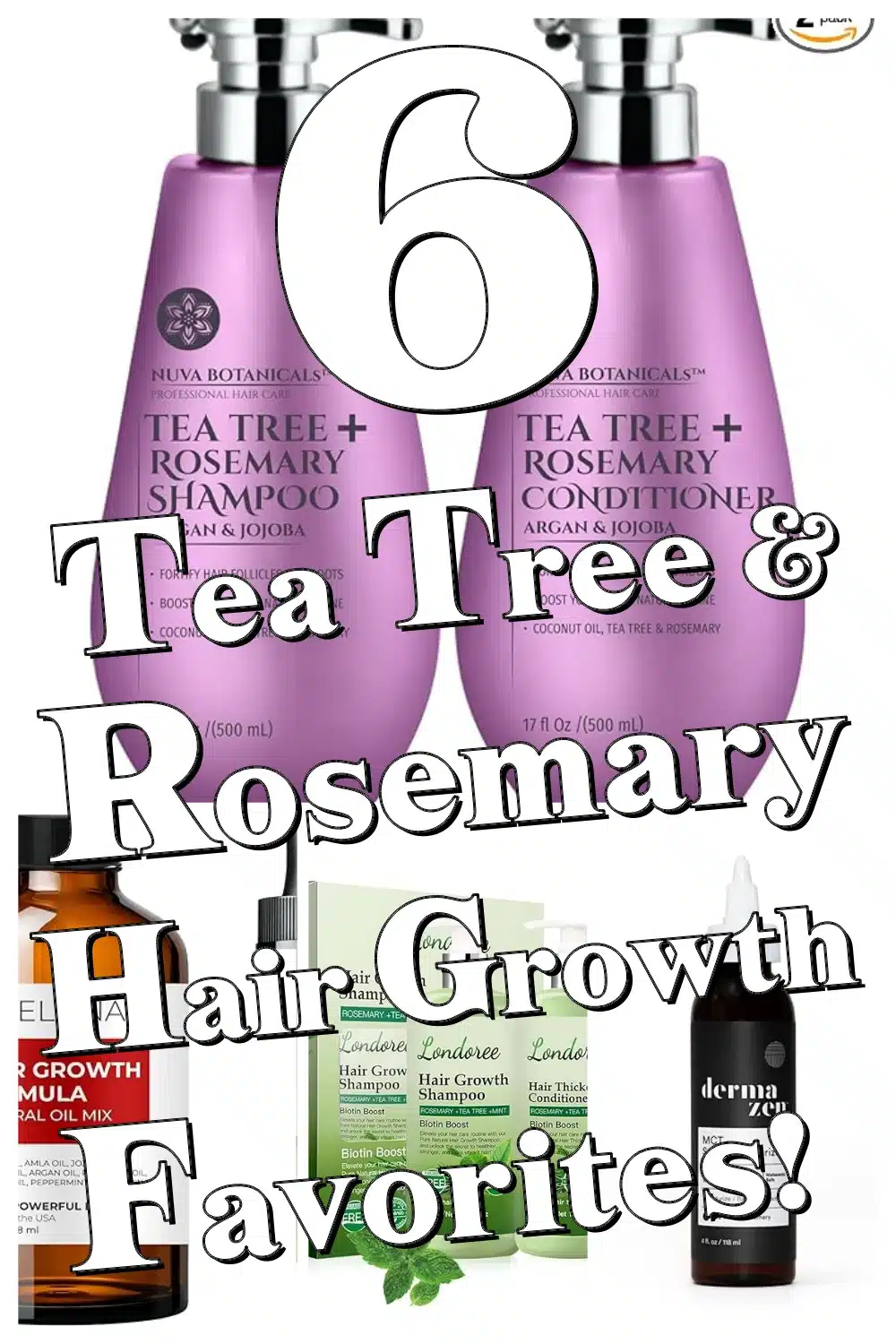 Tea Tree & Rosemary Hair Growth Routine for Strong, Glowing Hair in 6 Easy Steps!