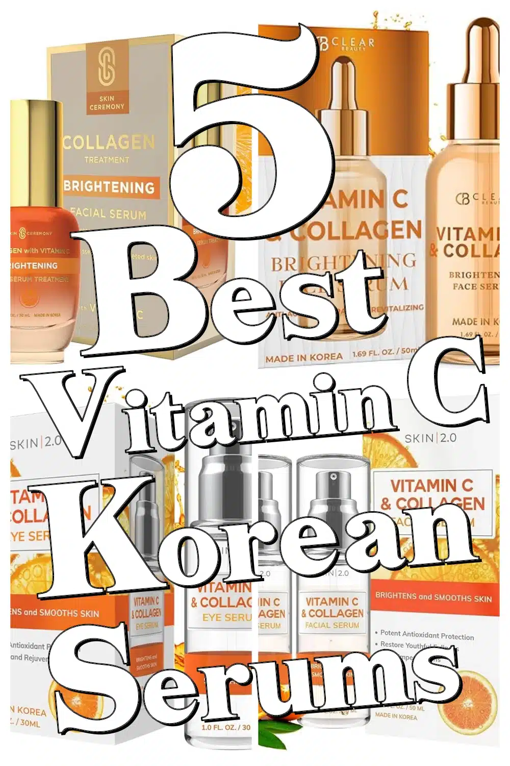 Top 5 Korean Vitamin C & Collagen Serums to Brighten and Fight Aging!