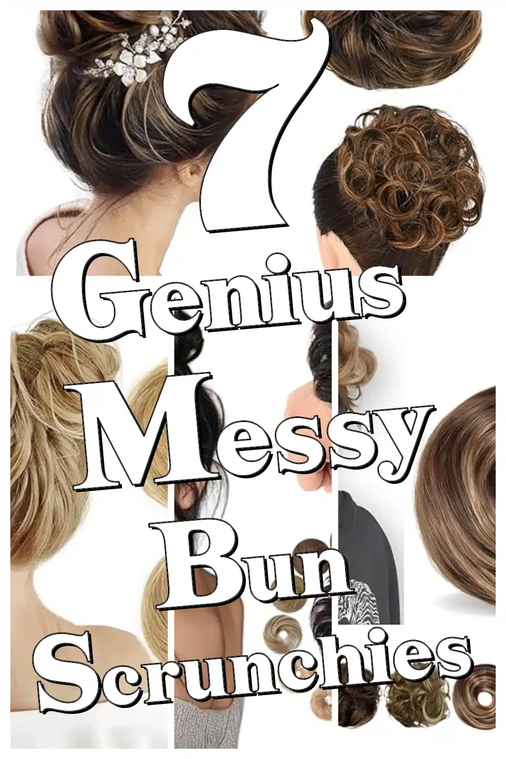 Transform Your Look with These 7 Real Human Hair Messy Bun Scrunchies!