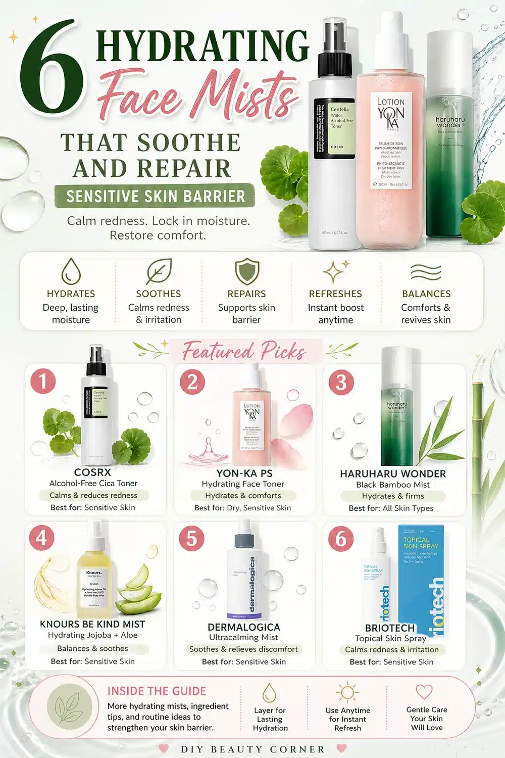 6 Hydrating Face Mists That Soothe and Repair Sensitive Skin Barrier