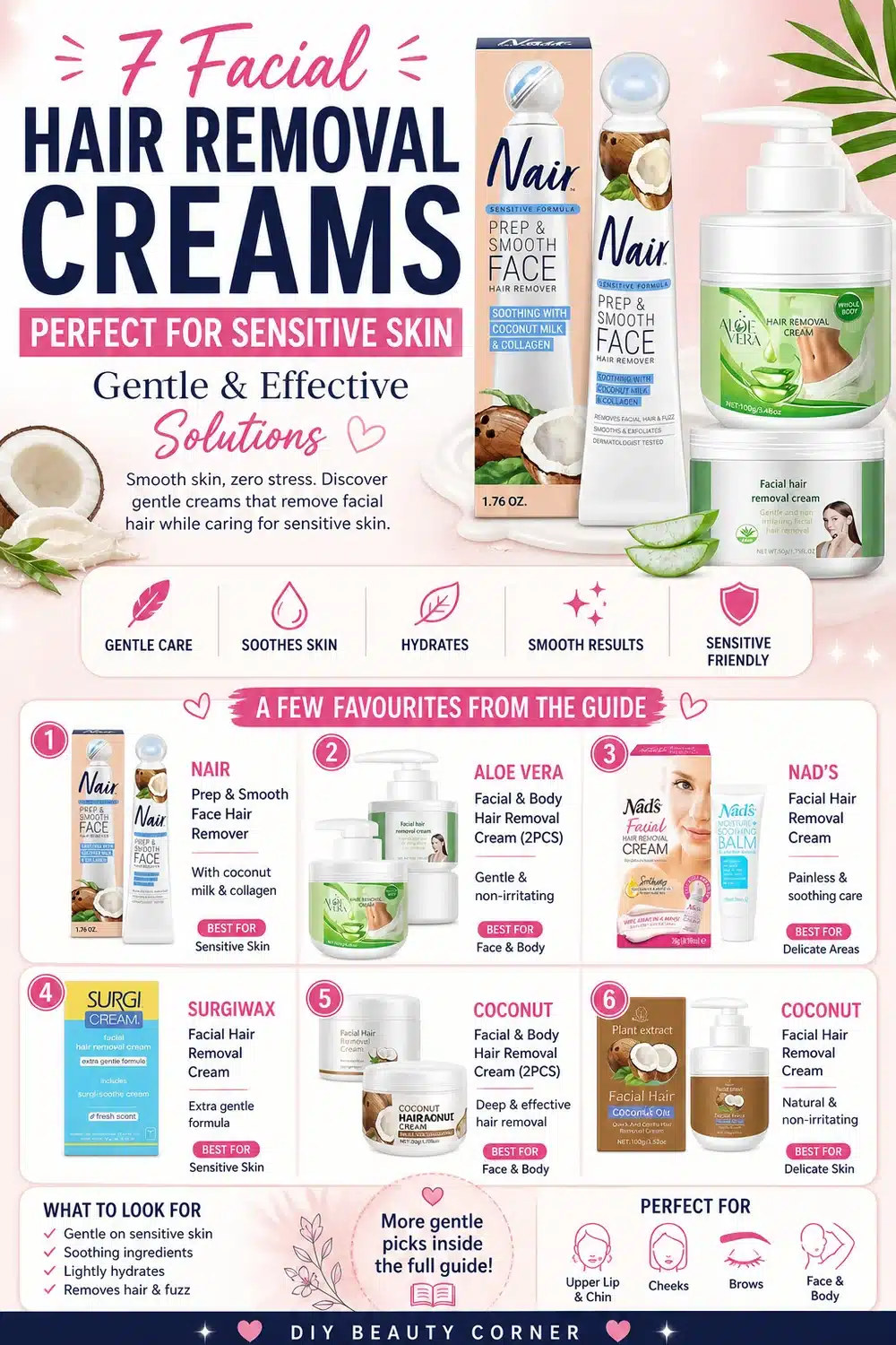 7 Facial Hair Removal Creams Perfect for Sensitive Skin — Gentle & Effective Solutions