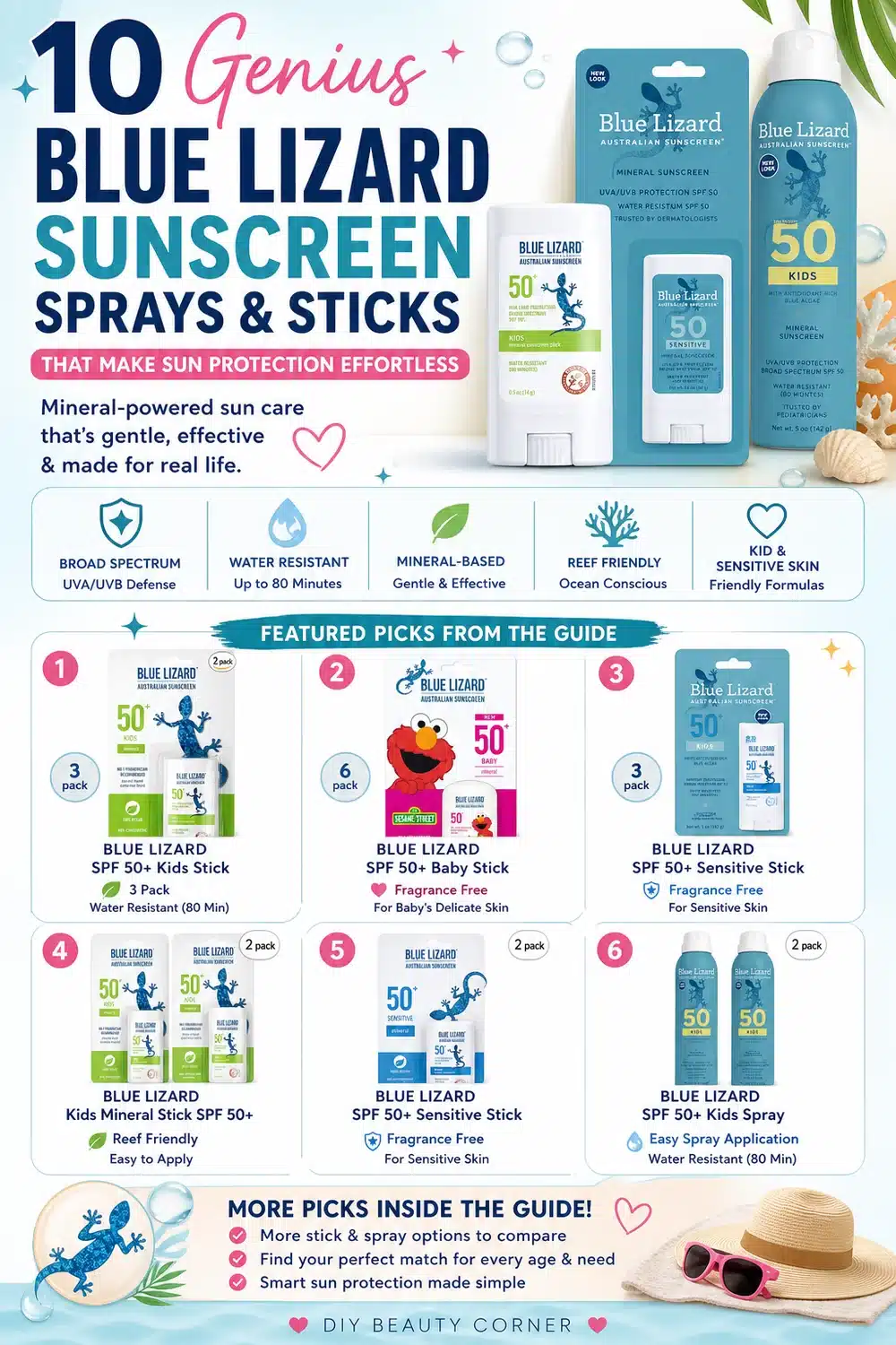 10 Genius Blue Lizard Sunscreen Sprays and Sticks That Make Sun Protection Effortless