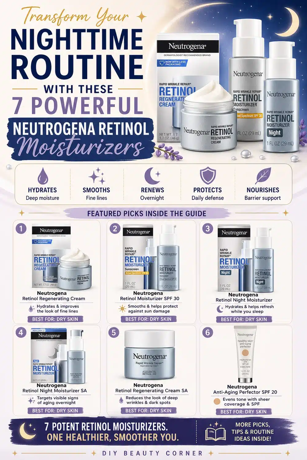 Transform Your Nighttime Routine with These 7 Powerful Neutrogena Retinol Moisturizers