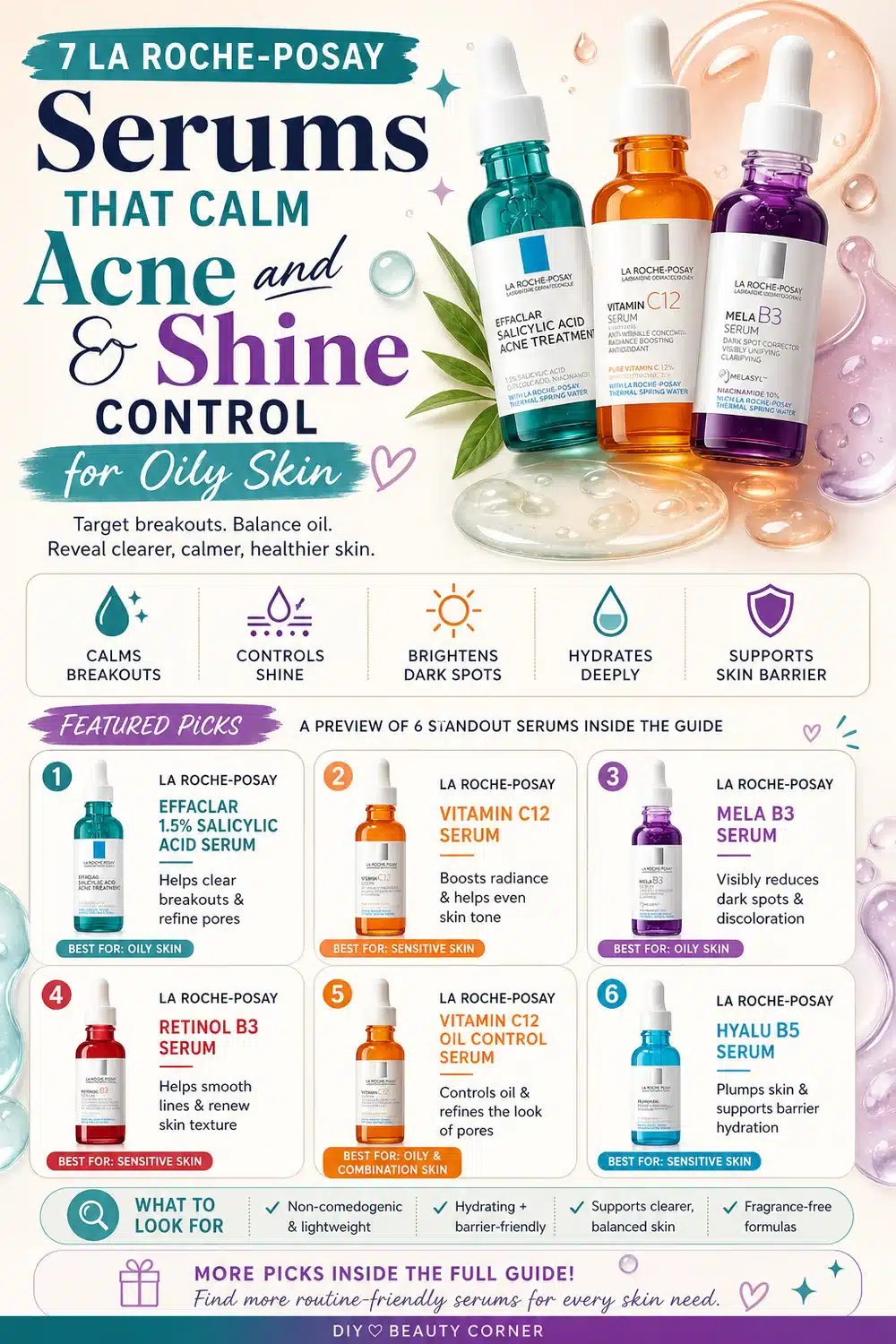 7 La Roche-Posay Serums That Calm Acne and Control Shine for Oily Skin