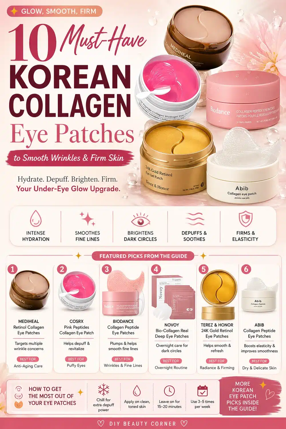 10 Must-Have Korean Collagen Eye Patches to Smooth Wrinkles & Firm Skin