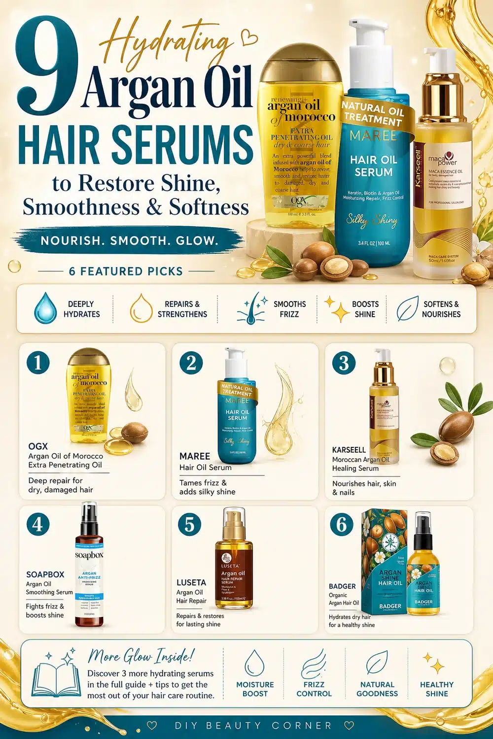 9 Hydrating Argan Oil Hair Serums to Restore Shine, Smoothness & Softness