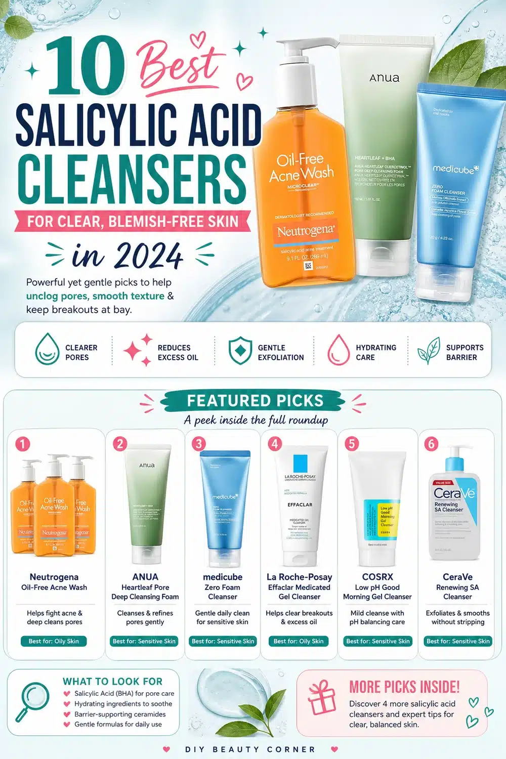 10 Best Salicylic Acid Cleansers for Clear, Blemish-Free Skin in 2024