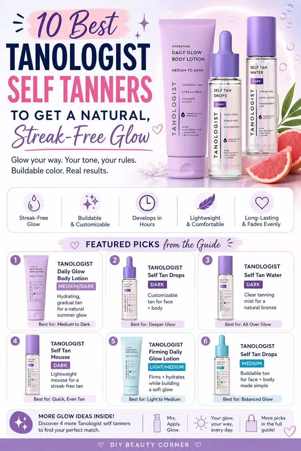 10 Best Tanologist Self Tanners to Get a Natural, Streak-Free Glow