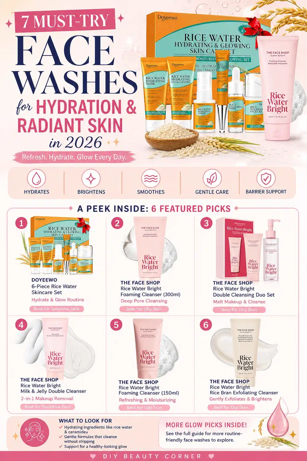 7 Must-Try Face Washes for Hydration and Radiant Skin in 2026