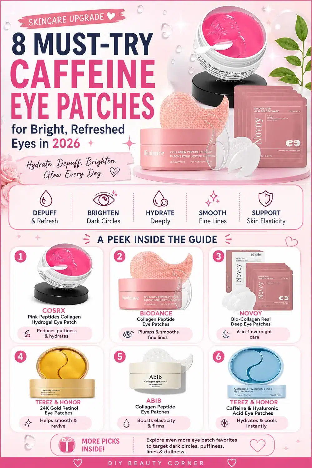 8 Must-Try Caffeine Eye Patches for Bright, Refreshed Eyes in 2026