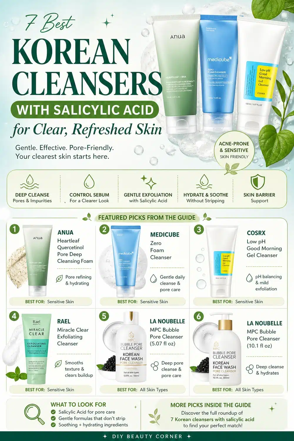 7 Best Korean Cleansers with Salicylic Acid for Clear, Refreshed Skin