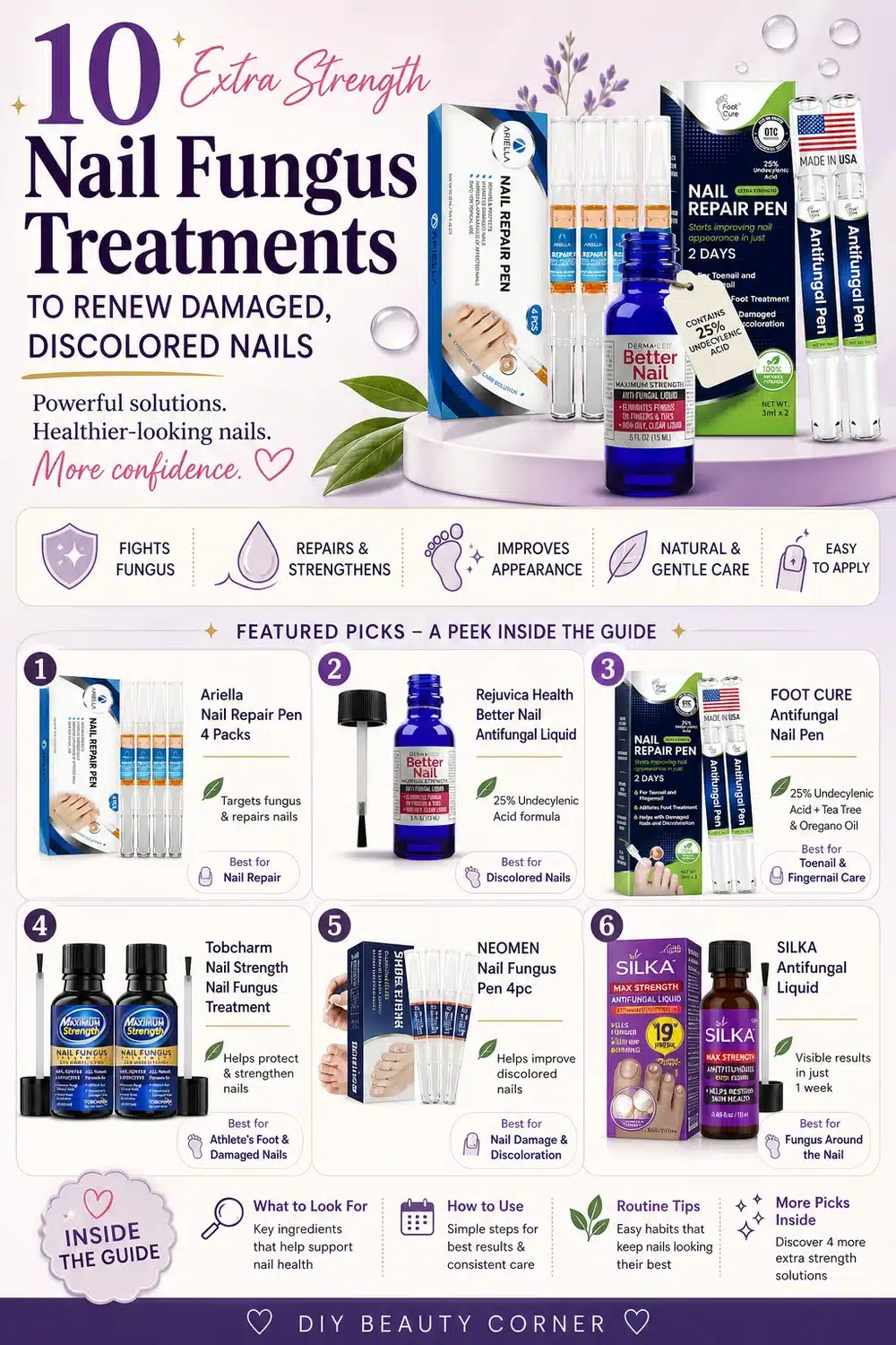 10 Extra Strength Nail Fungus Treatments to Renew Damaged, Discolored Nails