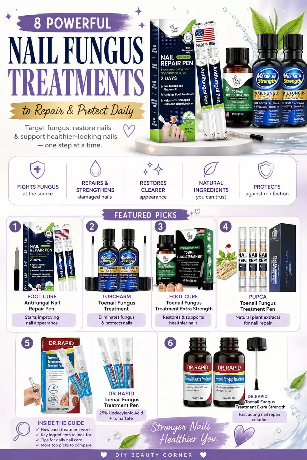 8 Powerful Nail Fungus Treatments to Repair & Protect Daily