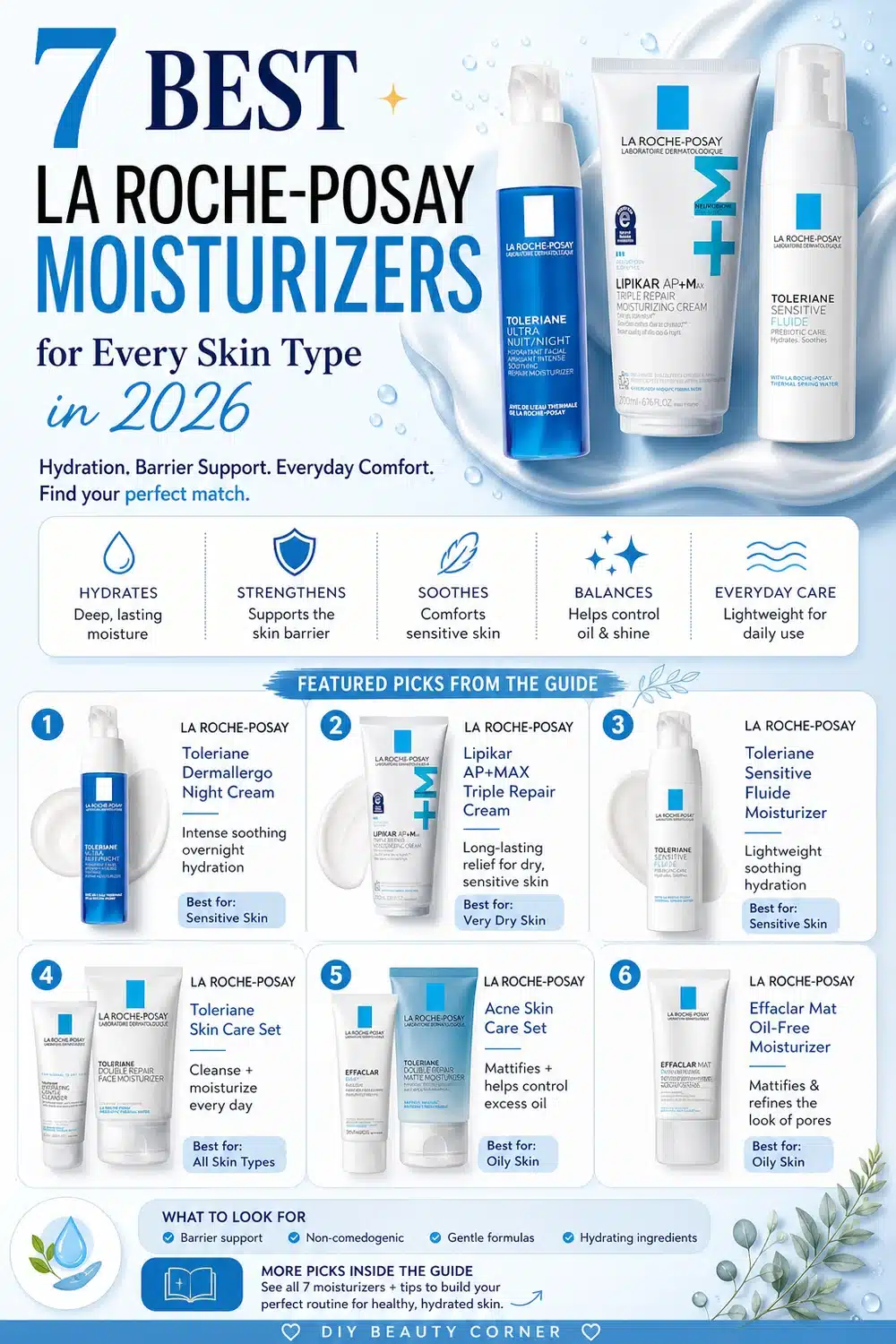 7 Best La Roche-Posay Moisturizers for Every Skin Type in 2026