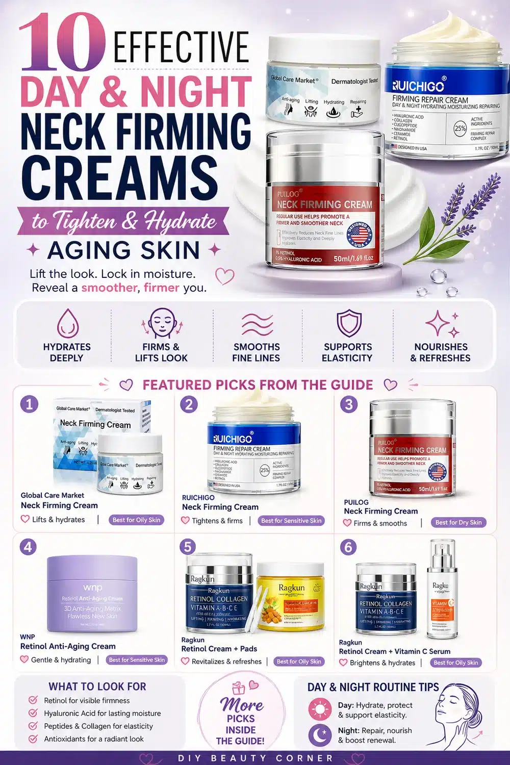 10 Effective Day & Night Neck Firming Creams to Tighten and Hydrate Aging Skin