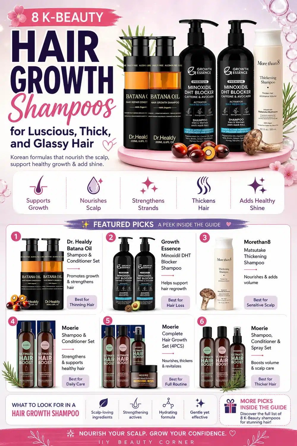 8 K-Beauty Hair Growth Shampoos for Luscious, Thick, and Glassy Hair