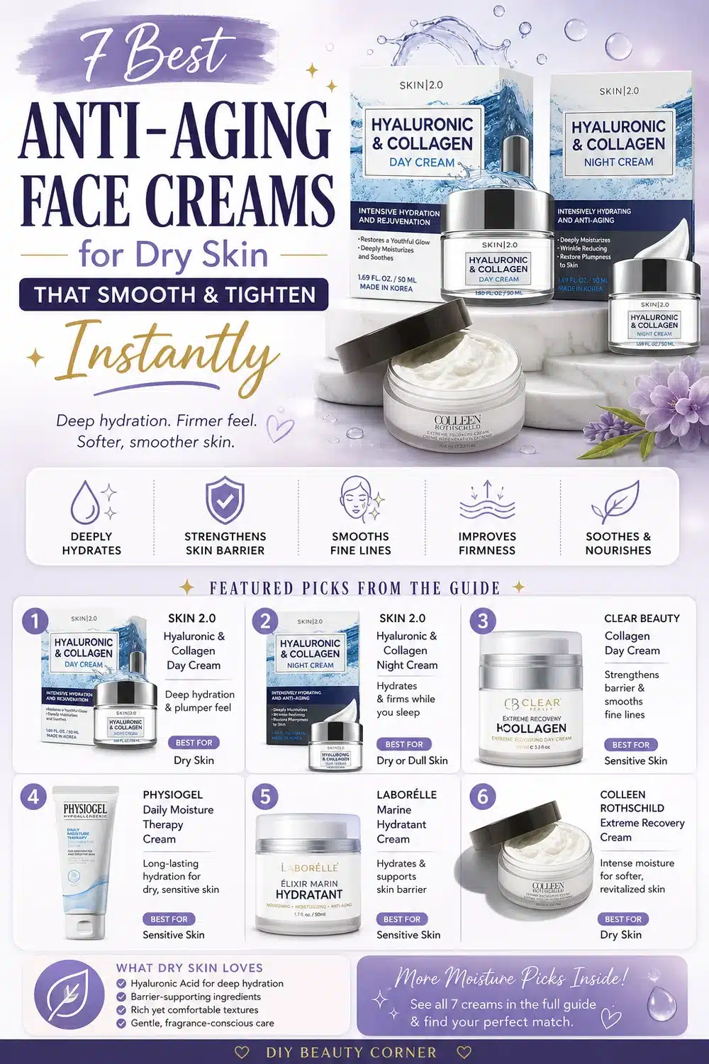 7 Best Anti-Aging Face Creams for Dry Skin That Smooth & Tighten Instantly