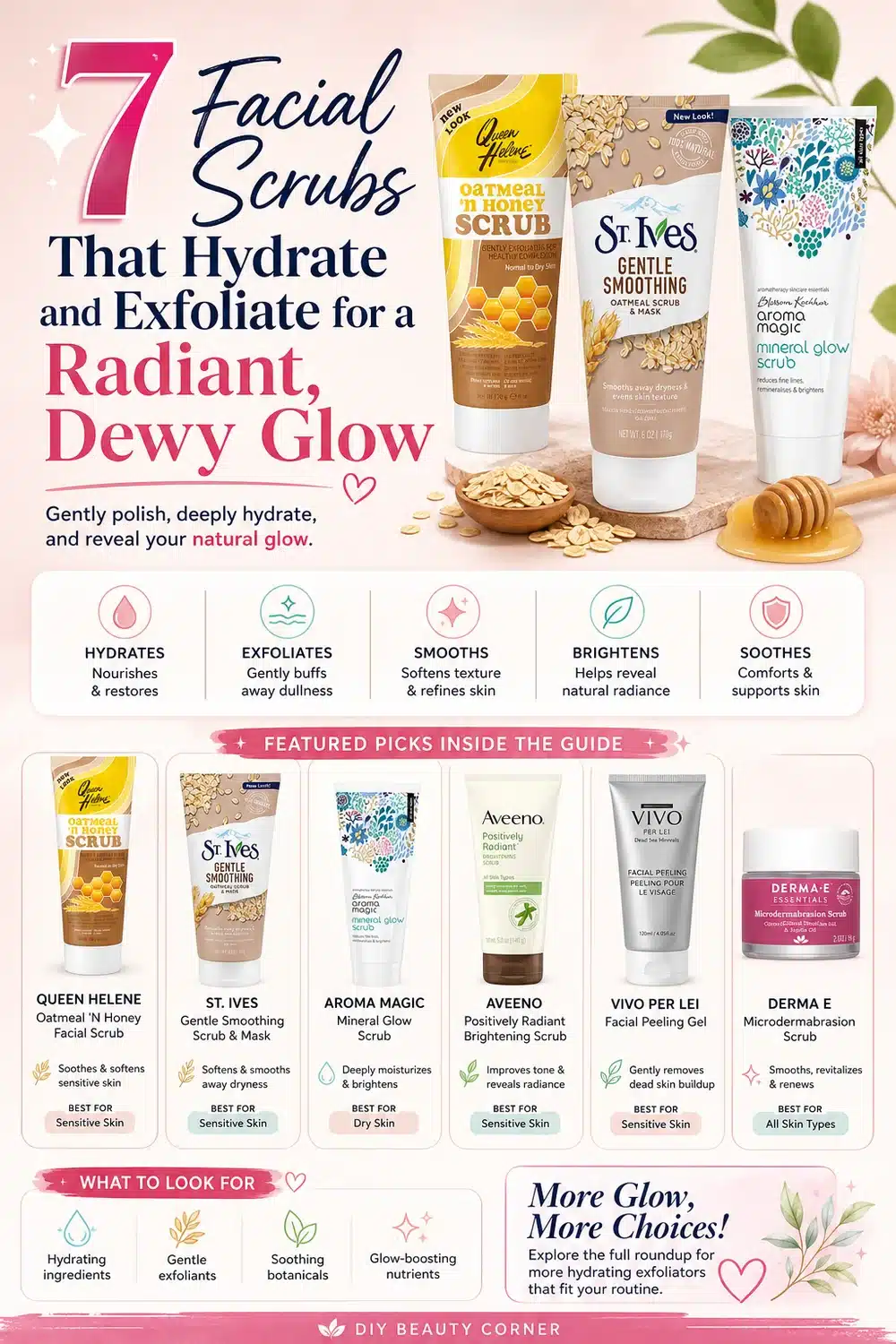 7 Facial Scrubs That Hydrate and Exfoliate for a Radiant, Dewy Glow