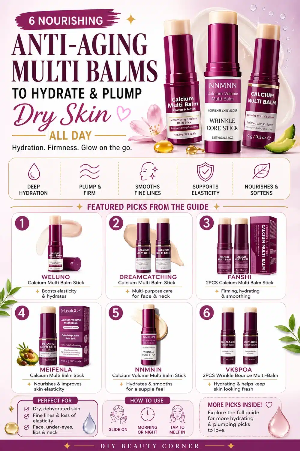 6 Nourishing Anti-Aging Multi Balms to Hydrate and Plump Dry Skin All Day
