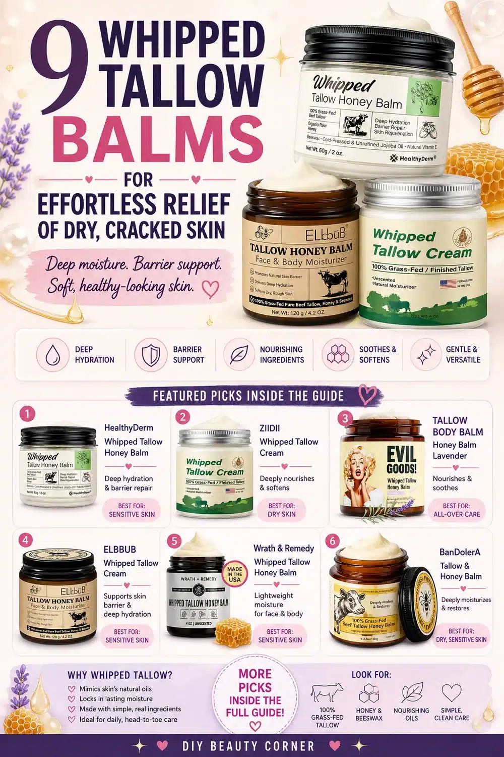 9 Whipped Tallow Balms for Effortless Relief of Dry, Cracked Skin