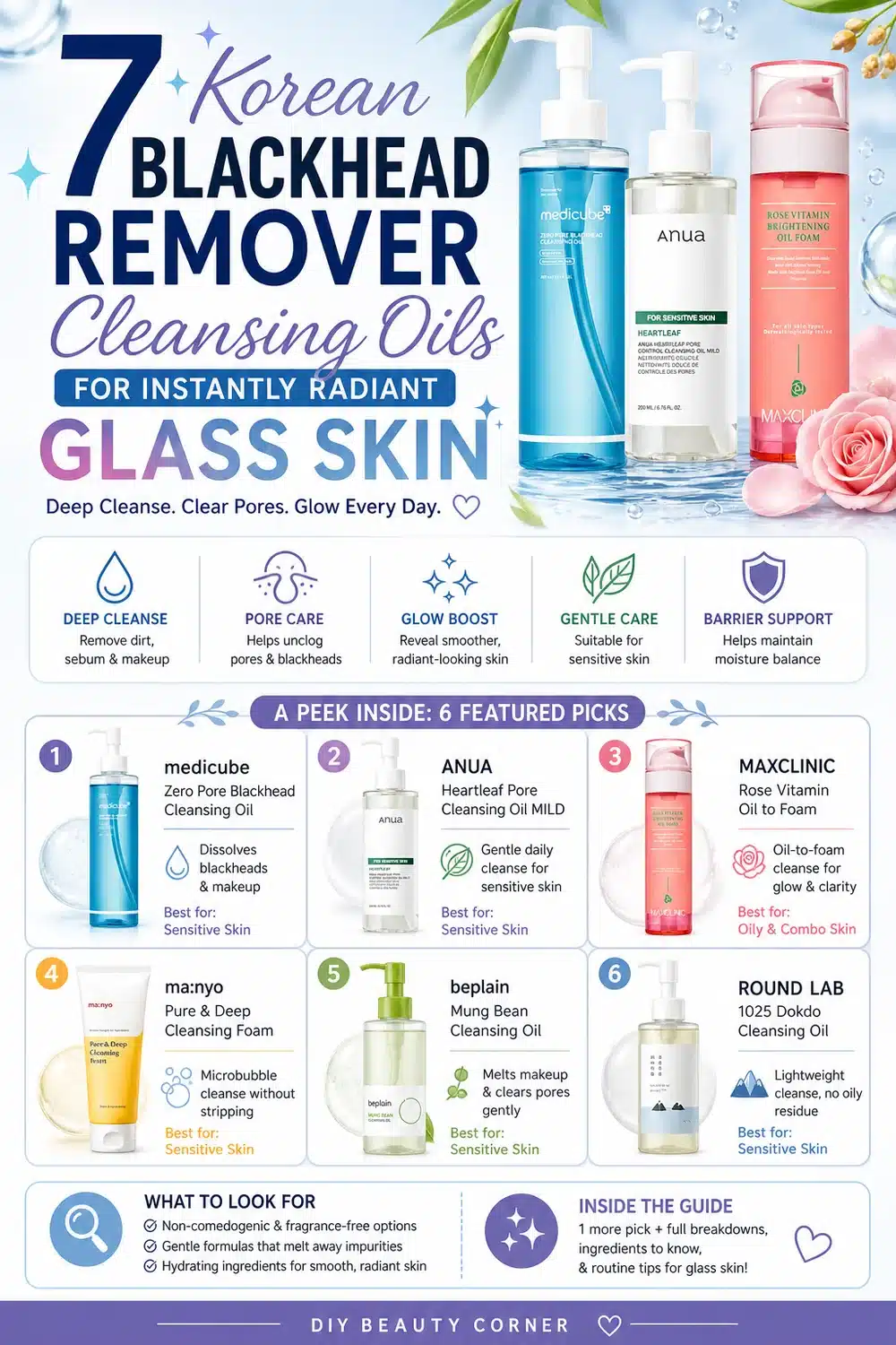 7 Korean Blackhead Remover Cleansing Oils for Instantly Radiant Glass Skin