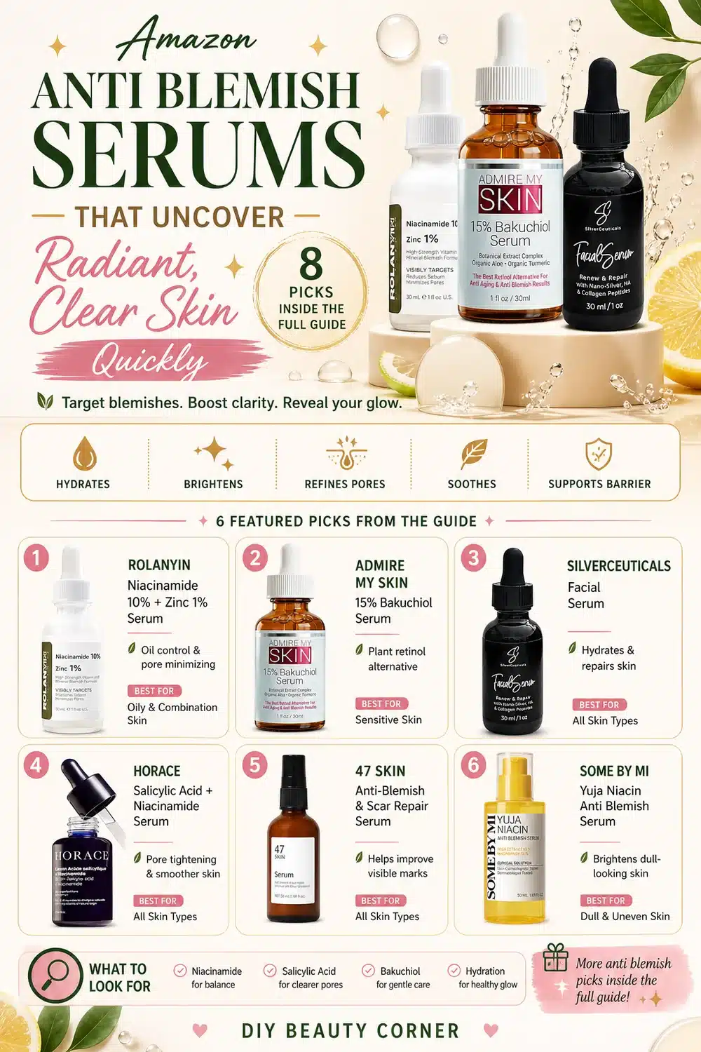 Amazon Anti Blemish Serums That Uncover Radiant, Clear Skin Quickly