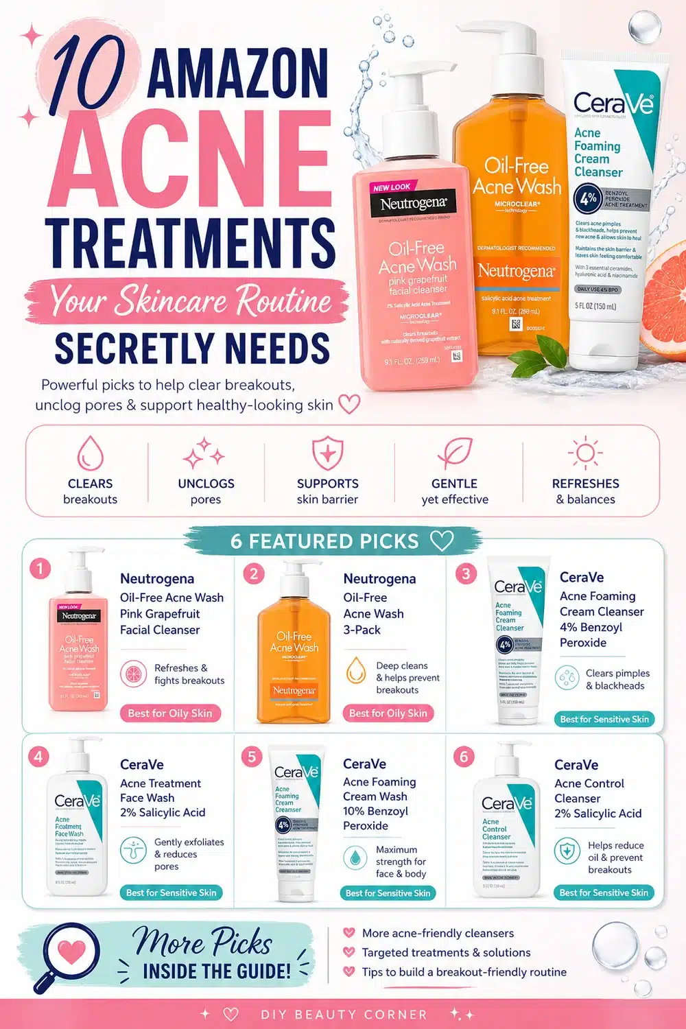 10 Amazon Acne Treatments Your Skincare Routine Secretly Needs