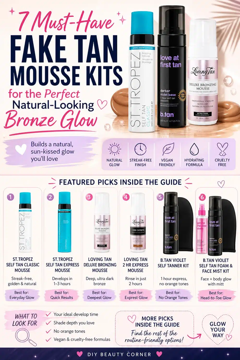 7 Must-Have Fake Tan Mousse Kits for the Perfect Natural-Looking Bronze Glow