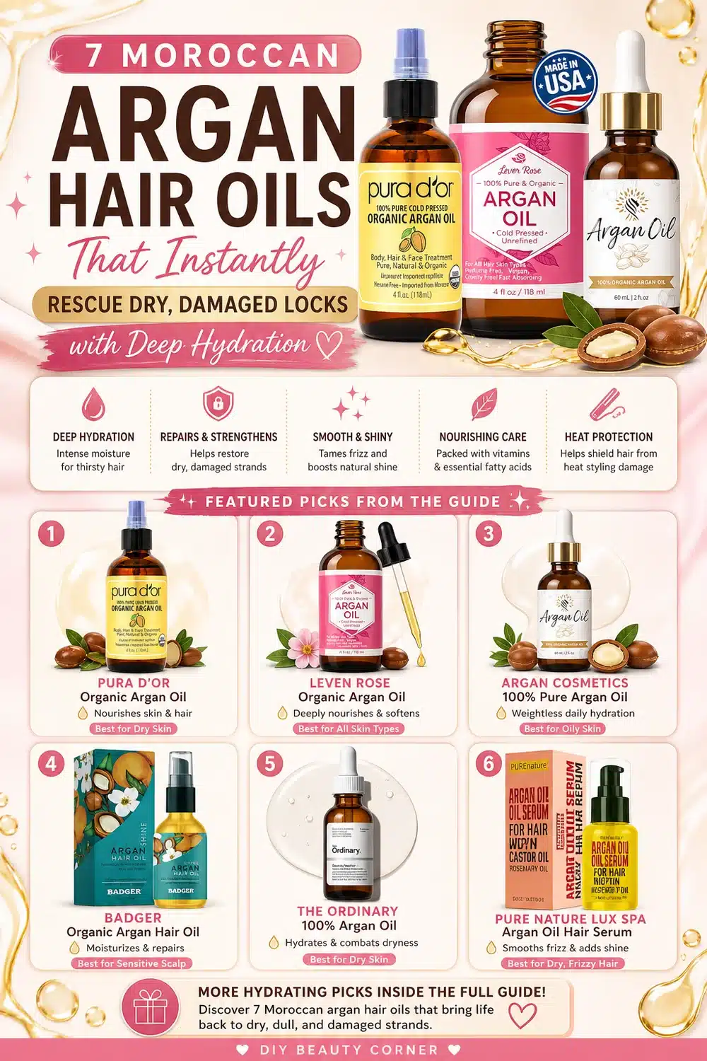 7 Moroccan Argan Hair Oils That Instantly Rescue Dry, Damaged Locks with Deep Hydration