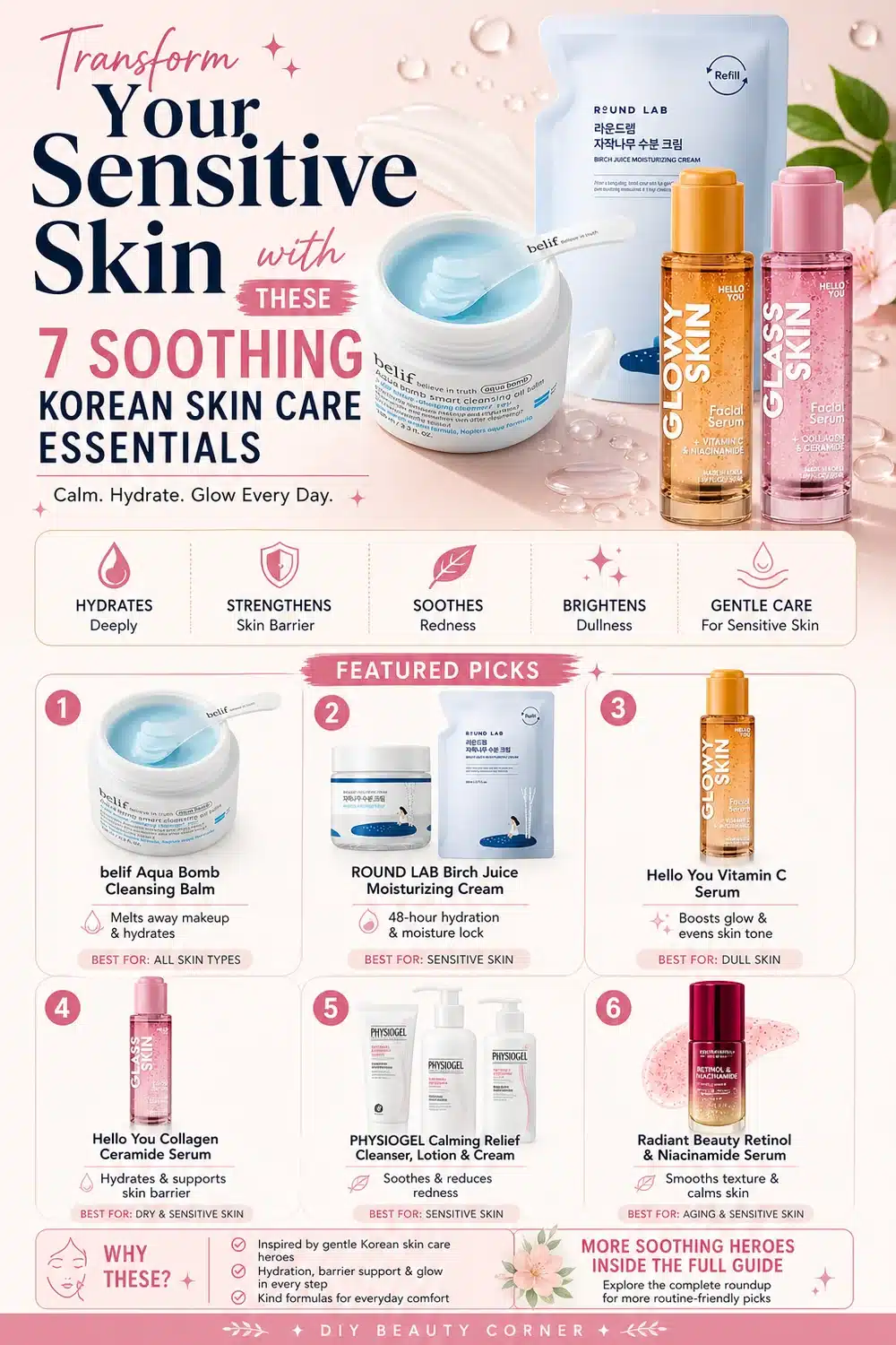 Transform Your Sensitive Skin with These 7 Soothing Korean Skin Care Essentials