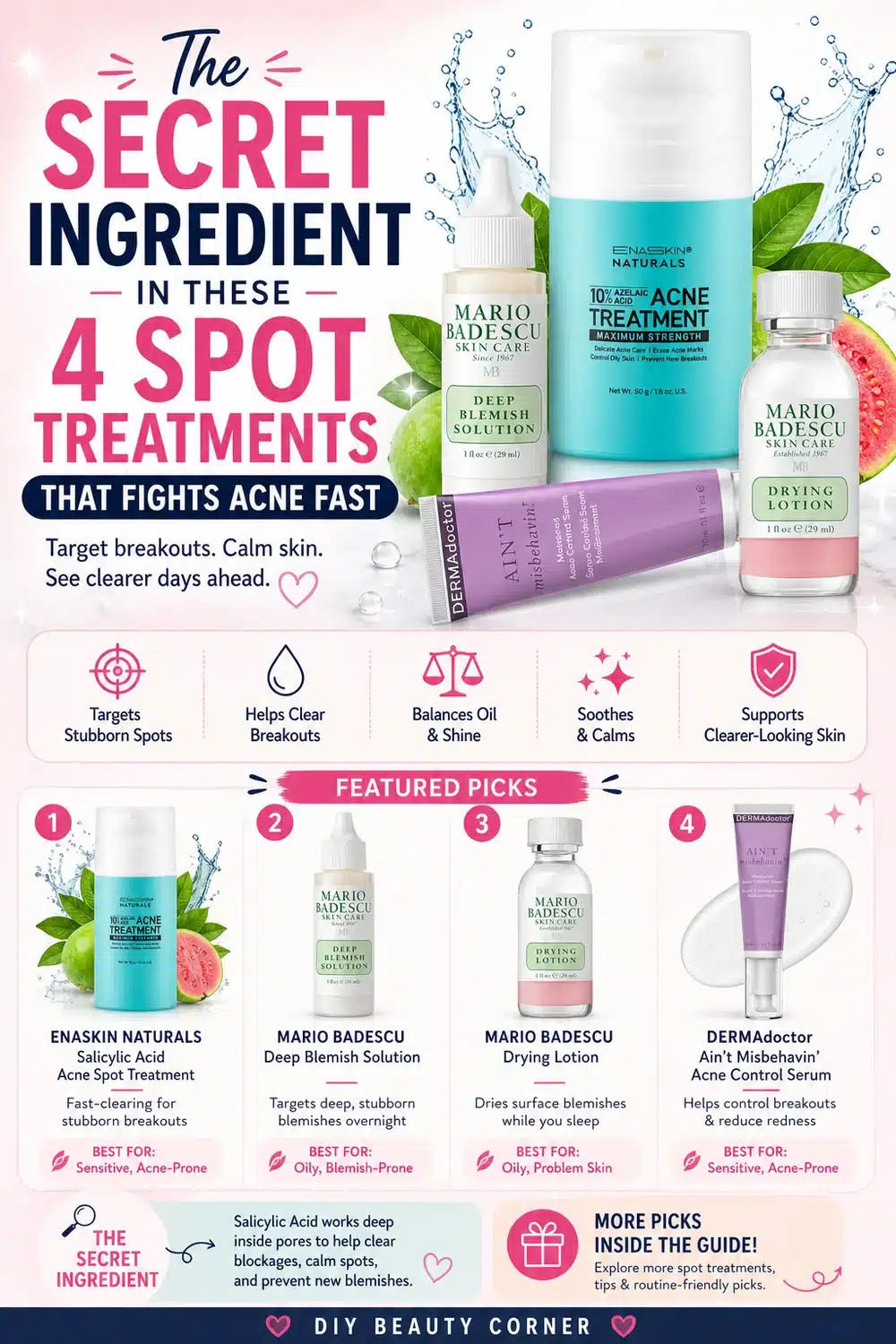 The Secret Ingredient in These 4 Spot Treatments That Fights Acne Fast