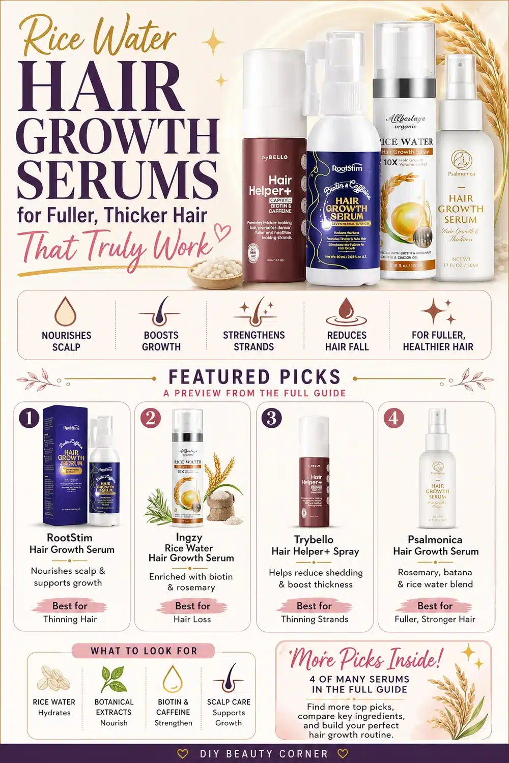 Rice Water Hair Growth Serums for Fuller, Thicker Hair That Truly Work