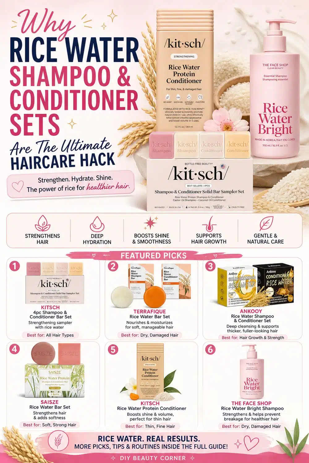 Why Rice Water Shampoo & Conditioner Sets Are The Ultimate Haircare Hack