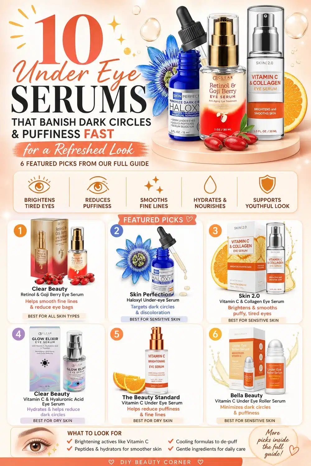 10 Under Eye Serums That Banish Dark Circles & Puffiness Fast for a Refreshed Look