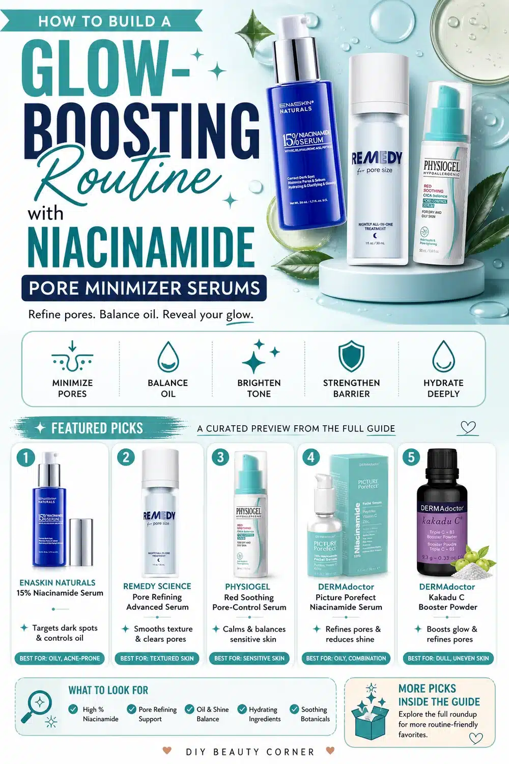 How to Build a Glow-Boosting Routine with Niacinamide Pore Minimizer Serums