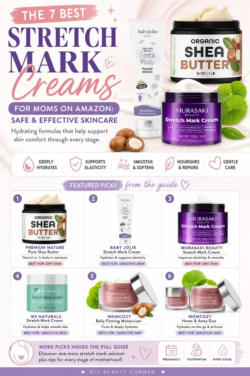 The 7 Best Stretch Mark Creams for Moms on Amazon: Safe & Effective Skincare